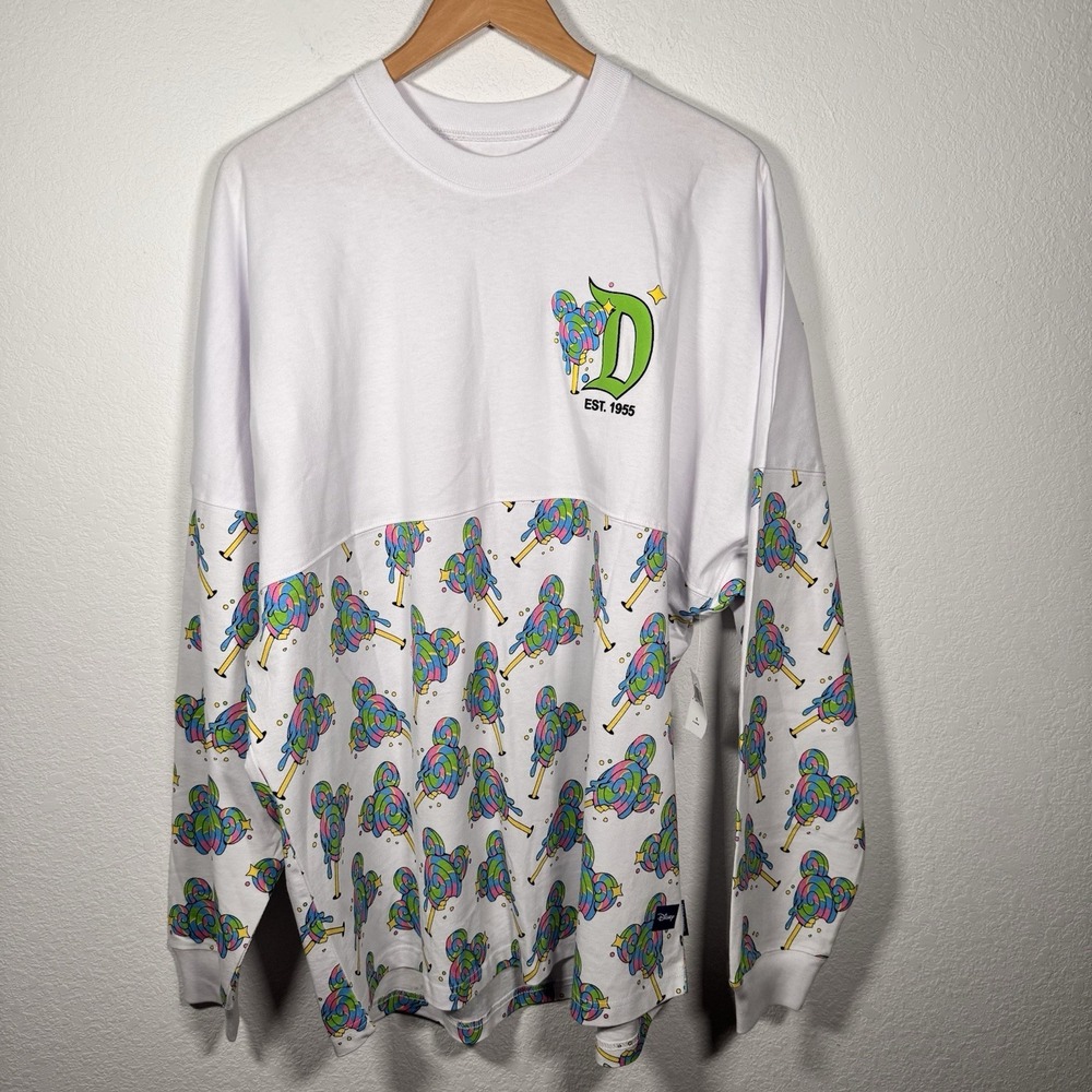 NWT!! Disneyland Resort Spirit Jersey Lollipop Candy Color Logo Unisex | Size XL